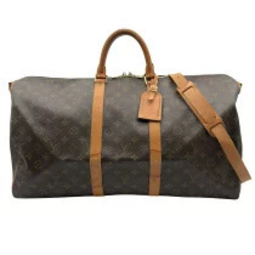 Louis Vuitton Keepall Bandouliere Brown Monogram Canvas Boston Bag